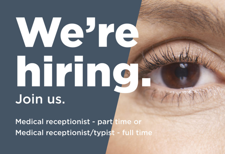 We're hiring. Join us. - Northern Sydney Cataract